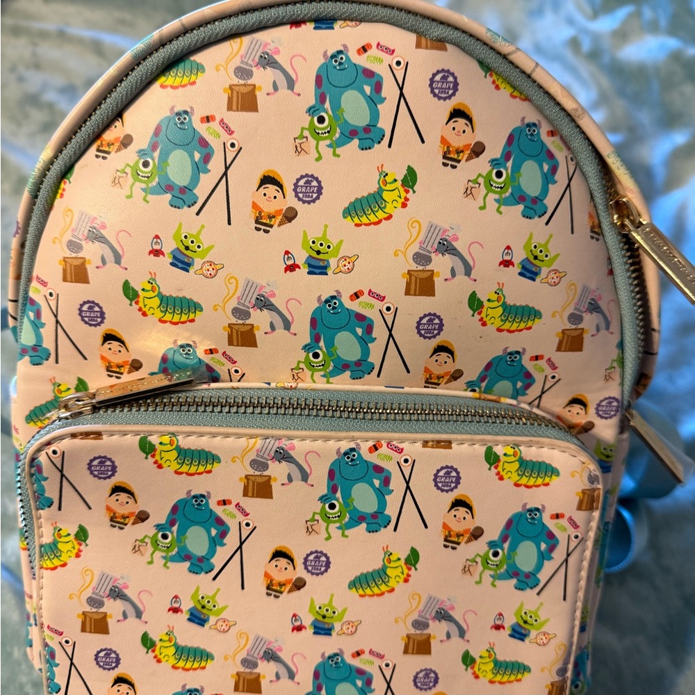 loungefly disney pixar Danielle Nicole Food mini backpack